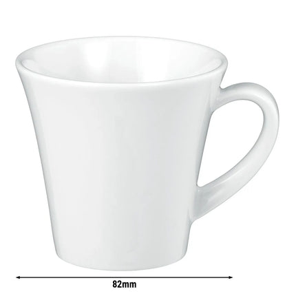 (6 pcs) SELTMANN WEIDEN | Coffee Cup Set – MERAN Series – White Porcelain – 200 ml - High‑gloss look, Extremely robust