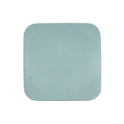 (6 pcs) SELTMANN WEIDEN | Coupe Side Plates – porcelain – dishwasher-safe – Ø 260 mm – square – turquoise