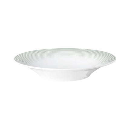 (6 pcs) SELTMANN WEIDEN | Deep Soup Plate – Porcelain – Ø 23 cm – BLUES – Sage green – Oven-safe