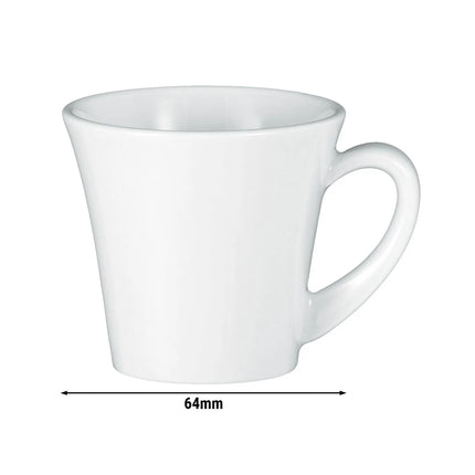 (6 pcs) SELTMANN WEIDEN | Espresso Cup Set – White Porcelain – Meran Steak & More – 60 ml (6 cl)