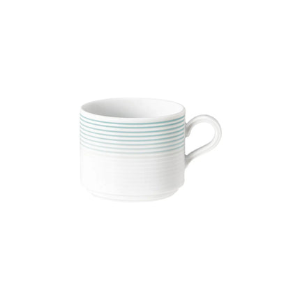 (6 pcs) SELTMANN WEIDEN | Latte Coffee Cups – Porcelain – 250 ml – Arctic Blue – BLUES Series