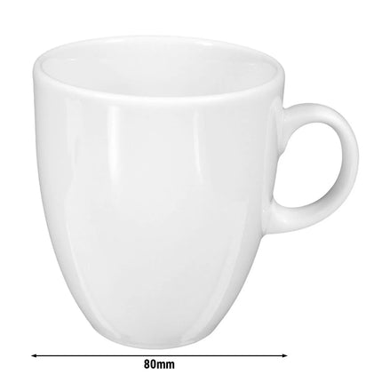 (6 pcs) SELTMANN WEIDEN | Mug – MERAN BASIC – 0.25 L – White Porcelain