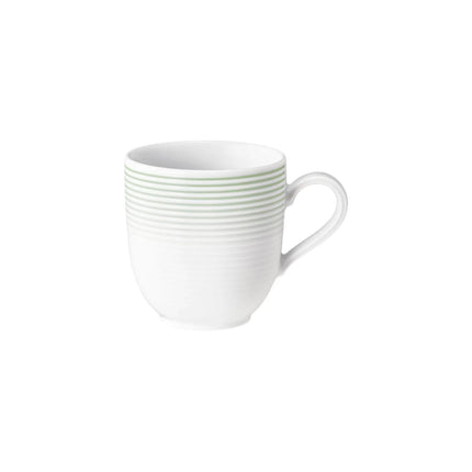 (6 pcs) SELTMANN WEIDEN | Porcelain Coffee Mug – 280 ml – Sage Green – Tulip-shaped – Blues Sage Green Series