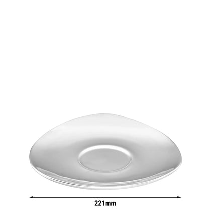 (6 pcs) SELTMANN WEIDEN | Porcelain Saucer Set – Coffe-e-Motion Series – White – Ø 220 mm