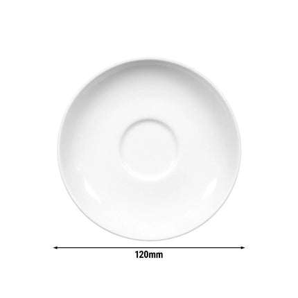 (6 pcs) SELTMANN WEIDEN | Porcelain Saucer Set – Meran Basic – Ø 120 mm