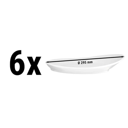 (6 pcs) SELTMANN WEIDEN | Porcelain Side Plate – flat – Ø 190 mm – white – Meran Organic