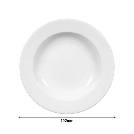 (6 pcs) SELTMANN WEIDEN | Salad Plates – White Porcelain – Ø 19 cm – Meran Basic – Ovenproof