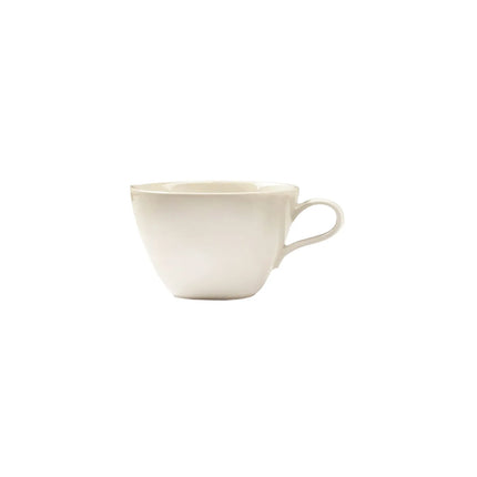 (6 pcs) SELTMANN WEIDEN | SAVOY Milk coffee cup – Porcelain – 350 ml – Cream – Break-safe & Abrasion-resistant