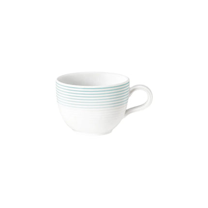 (6 pcs) SELTMANN WEIDEN | Tulip Coffee & Tea Cup – Porcelain – 220 ml – Arctic Blue