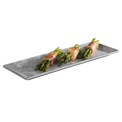 (6 pcs) Serving Tray - GGM Gastro ELEMENT - Melamine - 310x105mm - Height: 15mm - Grey