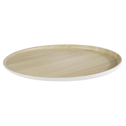 (6 pcs) Serving Tray - GGM Gastro FRIDA - Melamine - Ø315mm - Height: 25mm - Beige/White