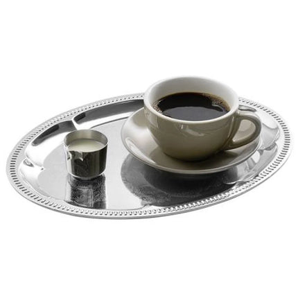 (6 pcs) Serving Tray - GGM Gastro KAFFEEHAUS - Stainless Steel - 310x230mm - Height: 15mm - non-slip surface