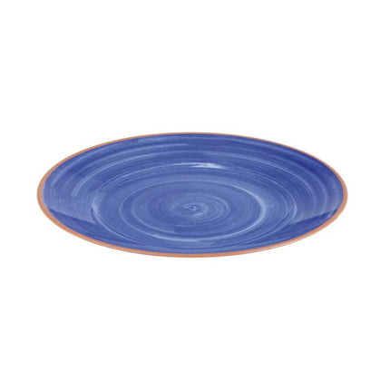 (6 pcs) Serving Tray - GGM Gastro LA VIDA - Melamine - Ø320mm - Height: 35mm - Blue