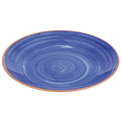 (6 pcs) Serving Tray - GGM Gastro LA VIDA - Melamine - Ø405mm - Height: 55mm - Blue