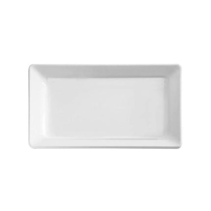 (6 pcs) Serving Tray - GGM Gastro PURE - Melamine - 355x180mm - Height: 25mm - White