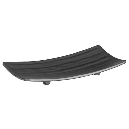 (6 pcs) Serving Tray - GGM Gastro ZEN - Melamine - 220x120mm - Height: 30mm - Black