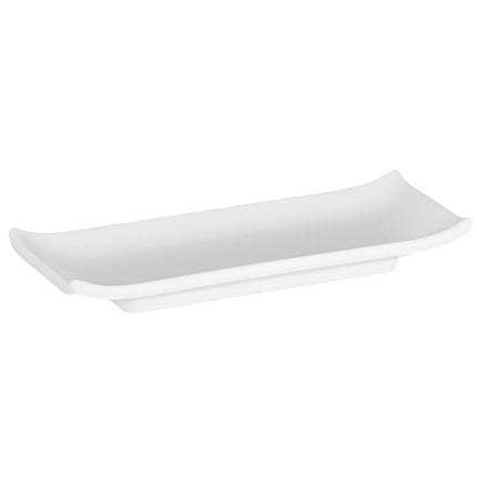 (6 pcs) Serving Tray - GGM Gastro ZEN - Melamine - 225x95mm - Height: 30mm - White