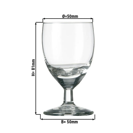 (6 pcs) Shot glass - GGM Gastro GILDE - 60 ml