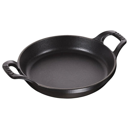(6 pcs) STAUB | Round Cast Iron Oven Dish Set – Black - Grill/Oven