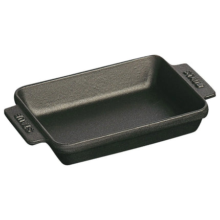 (6 pcs) STAUB | Square Cast Iron Oven Dish Set – Black - Oven/Grill to 240°C