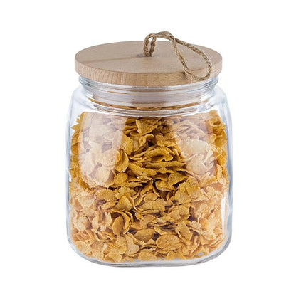 (6 pcs) Storage jar - GGM Gastro WOODY - 2 l