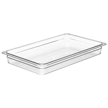 (6 pieces) CAMBRO | Camview® Gastronorm Container 1/1 Copolymer - Clear – 65 mm - BPA-free