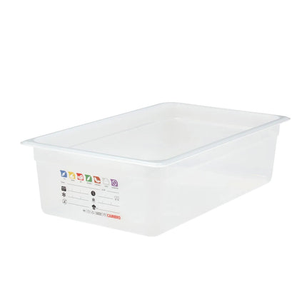 (6 pieces) CAMBRO | SafeTrak – Polypropylene – GN 1/1 container – translucent – height: 150mm