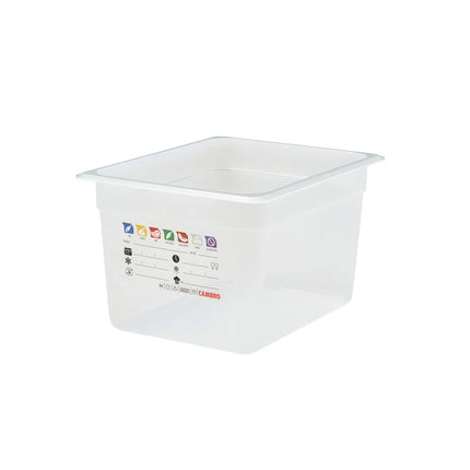 (6 pieces) CAMBRO | SafeTrak – Polypropylene – GN 1/2 container – translucent – height: 200mm