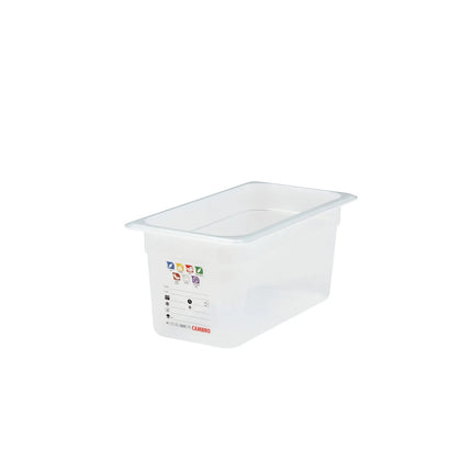 (6 pieces) CAMBRO | SafeTrak – Polypropylene – GN 1/3 container – translucent – height: 150mm