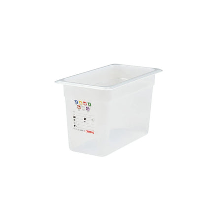 (6 pieces) CAMBRO | SafeTrak – Polypropylene – GN 1/3 container – translucent – height: 200mm