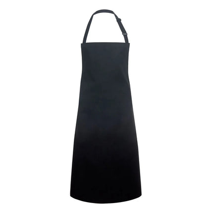 (6 pieces) KARLOWSKY | Basic Bib Apron – Black - 750×900 mm - Adjustable Neck