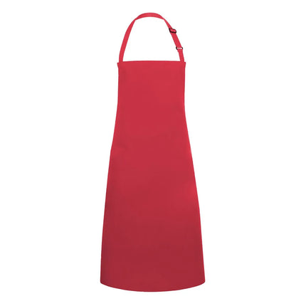 (6 pieces) KARLOWSKY | Basic Bib Apron – Raspberry - 750×900 mm - Adjustable Neck