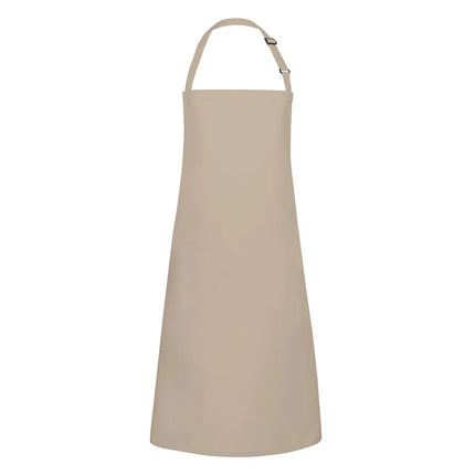 (6 pieces) KARLOWSKY | Basic Bib Apron – Sand - 750×900 mm - Adjustable Neck