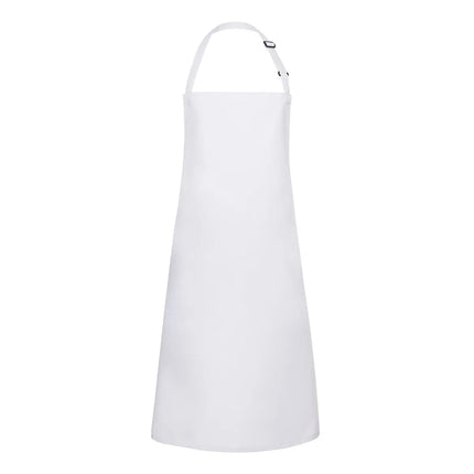 (6 pieces) KARLOWSKY | Basic Bib Apron – White - 750×900 mm - Adjustable Neck