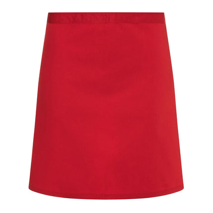 (6 pieces) KARLOWSKY | Basic Bistro Waist Apron – 700 x 550 mm - Red