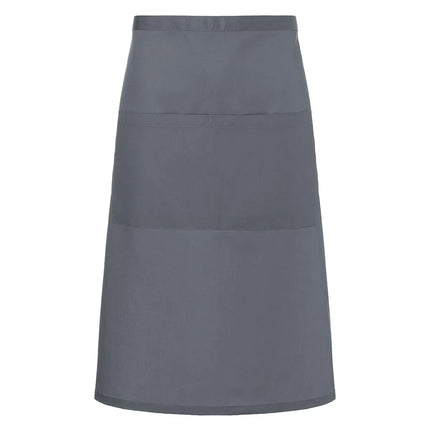 (6 pieces) KARLOWSKY | Basic Bistro Waist Apron – 700×700 mm - With Pocket - Anthracite
