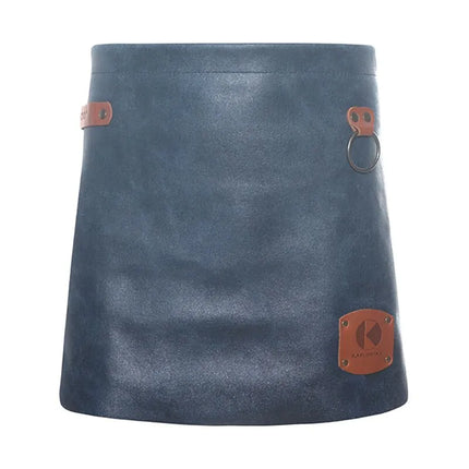 (6 pieces) KARLOWSKY | Genuine Leather Waist Apron – Ink Blue - 59x40 cm