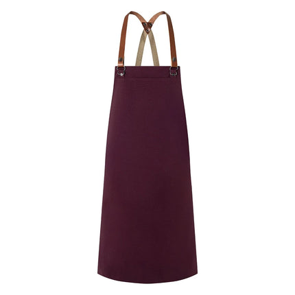 (6 pieces) KARLOWSKY | Green Generation Bib Apron – Aubergine – Recycled Plastic – 700x850 mm