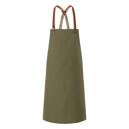 (6 pieces) KARLOWSKY | Green Generation Bib Apron – Moss Green – Recycled Plastic – 700x850 mm