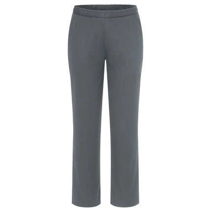 (6 pieces) KARLOWSKY | Kaspar Pull-On Chef Trousers – Anthracite - L - Elasticated Waist & Drawcord