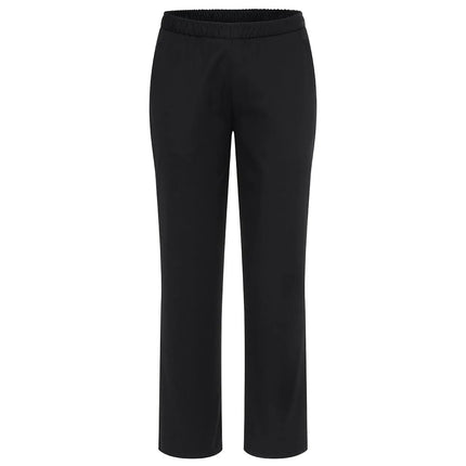 (6 pieces) KARLOWSKY | Kaspar Pull-On Chef Trousers – Black - XXL - Elasticated Waist & Drawcord