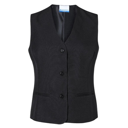 (6 pieces) KARLOWSKY | Ladies' Waistcoat Basic – Black - Size L - Loose Fit