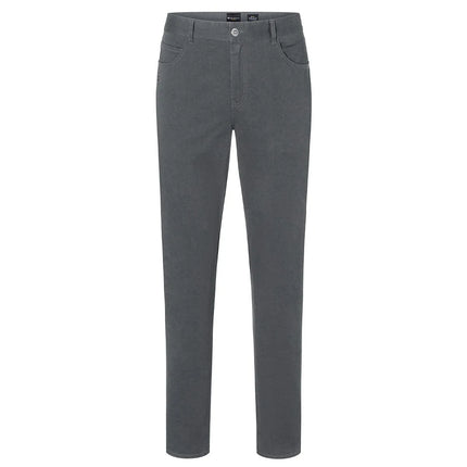 (6 pieces) KARLOWSKY | Men's 5-Pocket Work Trousers – Anthracite - Size 58 - Organic Cotton Stretch