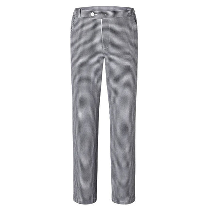 (6 pieces) KARLOWSKY | Men's Chef Trousers Basic – Black - Size L - Side Elastic Waistband
