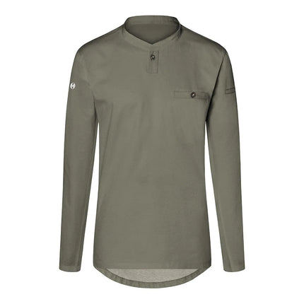 (6 pieces) KARLOWSKY | Men's Long Sleeve Performance Work Shirt – Sage - Size L - Slim Fit