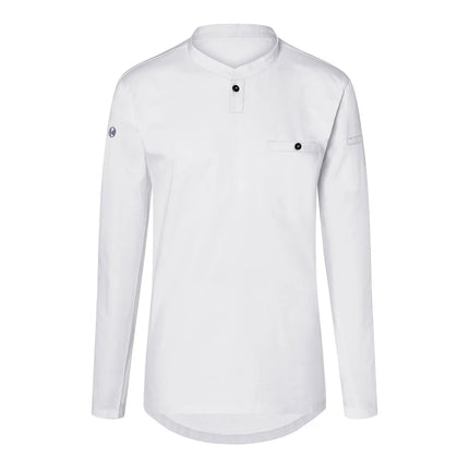 (6 pieces) KARLOWSKY | Men's Long Sleeve Performance Work Shirt – White - Size S - Slim Fit