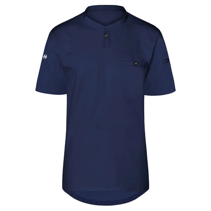 (6 pieces) KARLOWSKY | Men's Short Sleeve Performance Work Shirt – Slim Fit - Navy - Size XL
