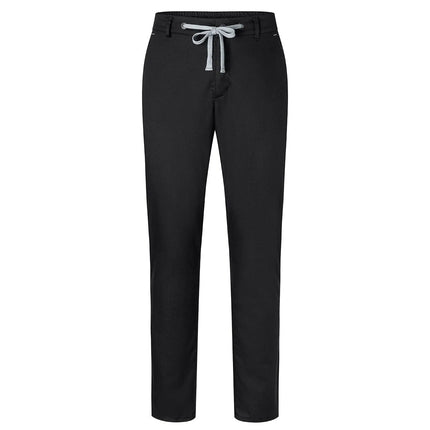 (6 pieces) KARLOWSKY | Men's Stretch Chino Work Trousers – Black - EU 60 - Easy-care stretch
