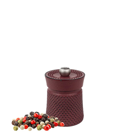 (6 pieces) PEUGEOT | BALI - Pepper Mill - Red - Height: 80mm