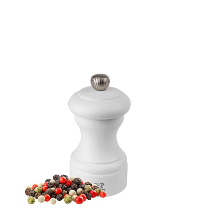 (6 pieces) PEUGEOT | BISTRO - Pepper Mill - Matte White - Height: 100mm